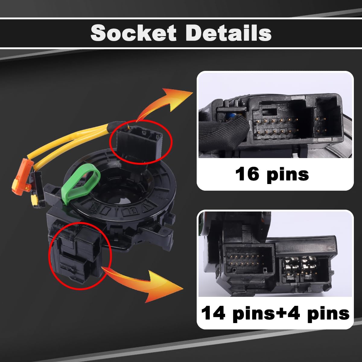 83196-FJ030 - 𝐂𝐥𝐨𝐜𝐤 𝐒𝐩𝐫𝐢𝐧𝐠 - compatible with Subaru Outback/Legacy 2013-2020,Forester 2014-2018,Crosstrek 2013-2020, WRX 2015-2020 - #83196-FJ010 84306-50210