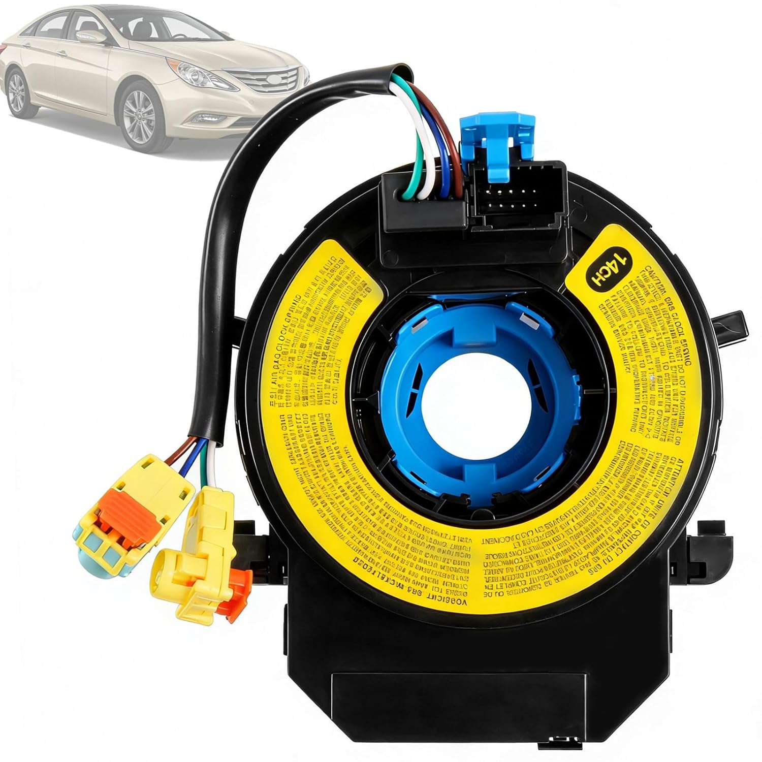 Wire Harnesses Replacement with Angle Sensor for Dodge Avenger 2007-2014, for Caliber 2007-2012, for Jeep Wrangler JK 2007-2018, for Patriot MK/Compass MK 2007-2017, Replace 5156106AA-AG Series