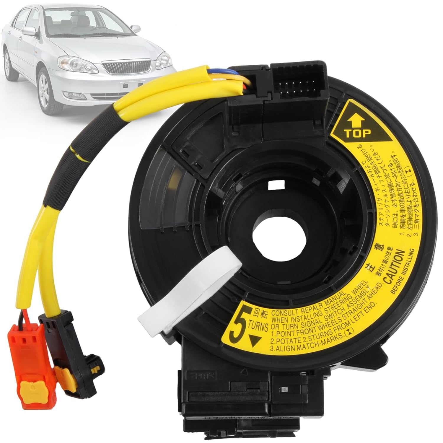 Wire Harnesses Replacement with Angle Sensor for Dodge Avenger 2007-2014, for Caliber 2007-2012, for Jeep Wrangler JK 2007-2018, for Patriot MK/Compass MK 2007-2017, Replace 5156106AA-AG Series