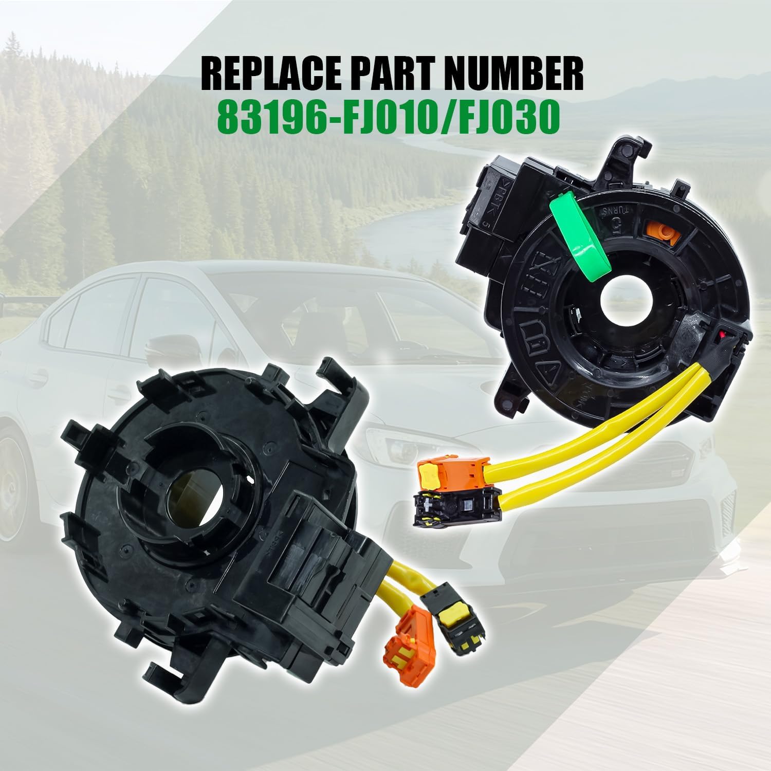 83196-FJ010 Steering Wheel Spiral Cable Wire Fits Subaru Outback/Legacy 2013-2021 Forester 2014-2018 Crosstrek/Impreza 2013-2021 WRX 2015-2020 Ascent 2019-2021 BRZ 2017-2020 Replace FJ030