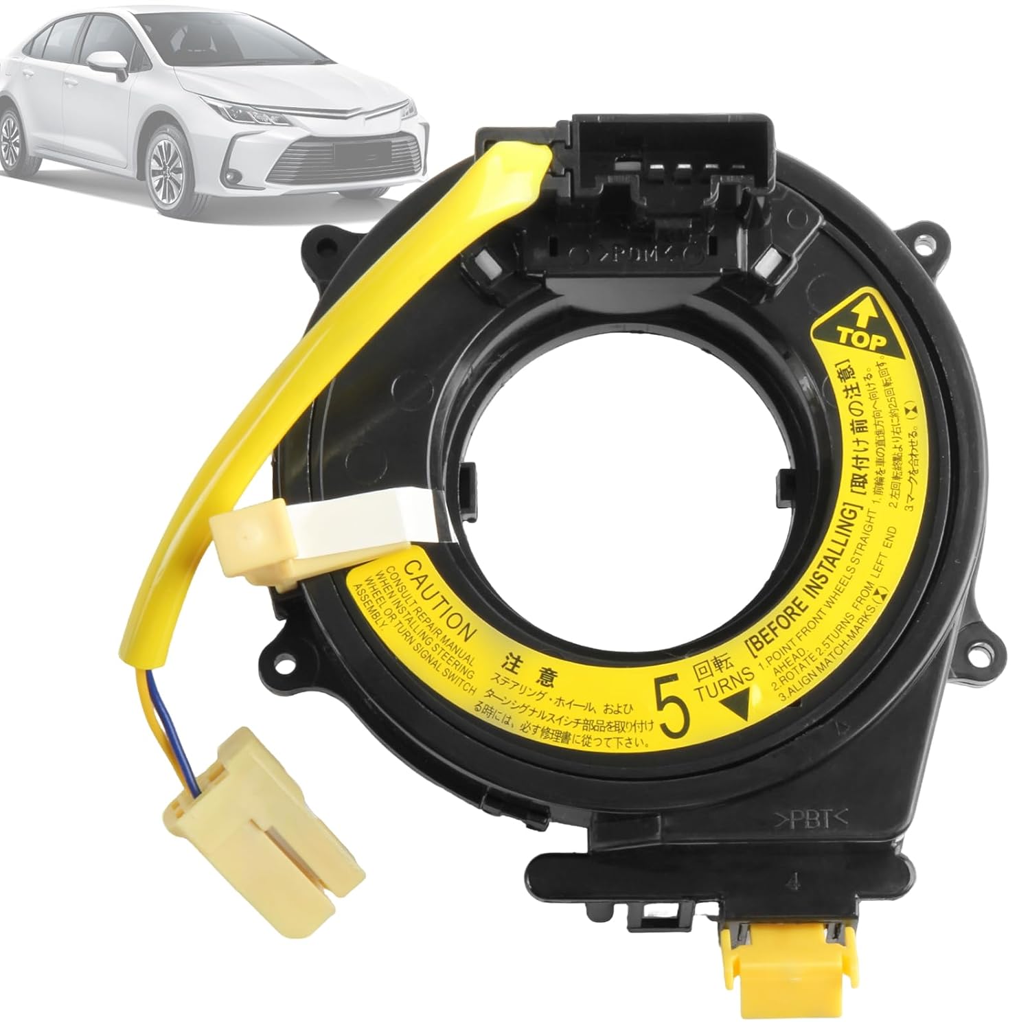 Wire Harnesses Replacement with Angle Sensor for Dodge Avenger 2007-2014, for Caliber 2007-2012, for Jeep Wrangler JK 2007-2018, for Patriot MK/Compass MK 2007-2017, Replace 5156106AA-AG Series