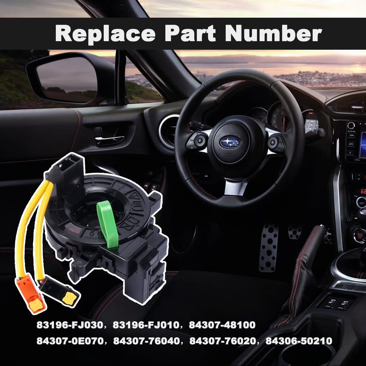 83196-FJ030 - 𝐂𝐥𝐨𝐜𝐤 𝐒𝐩𝐫𝐢𝐧𝐠 - compatible with Subaru Outback/Legacy 2013-2020,Forester 2014-2018,Crosstrek 2013-2020, WRX 2015-2020 - #83196-FJ010 84306-50210