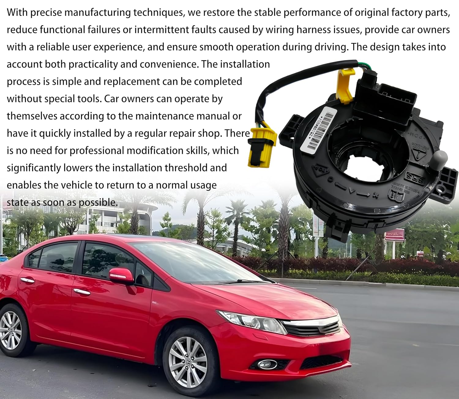 77900-TR0-A11 Wire Spring Compatible with Honda Civic & CR-V (2012–2015