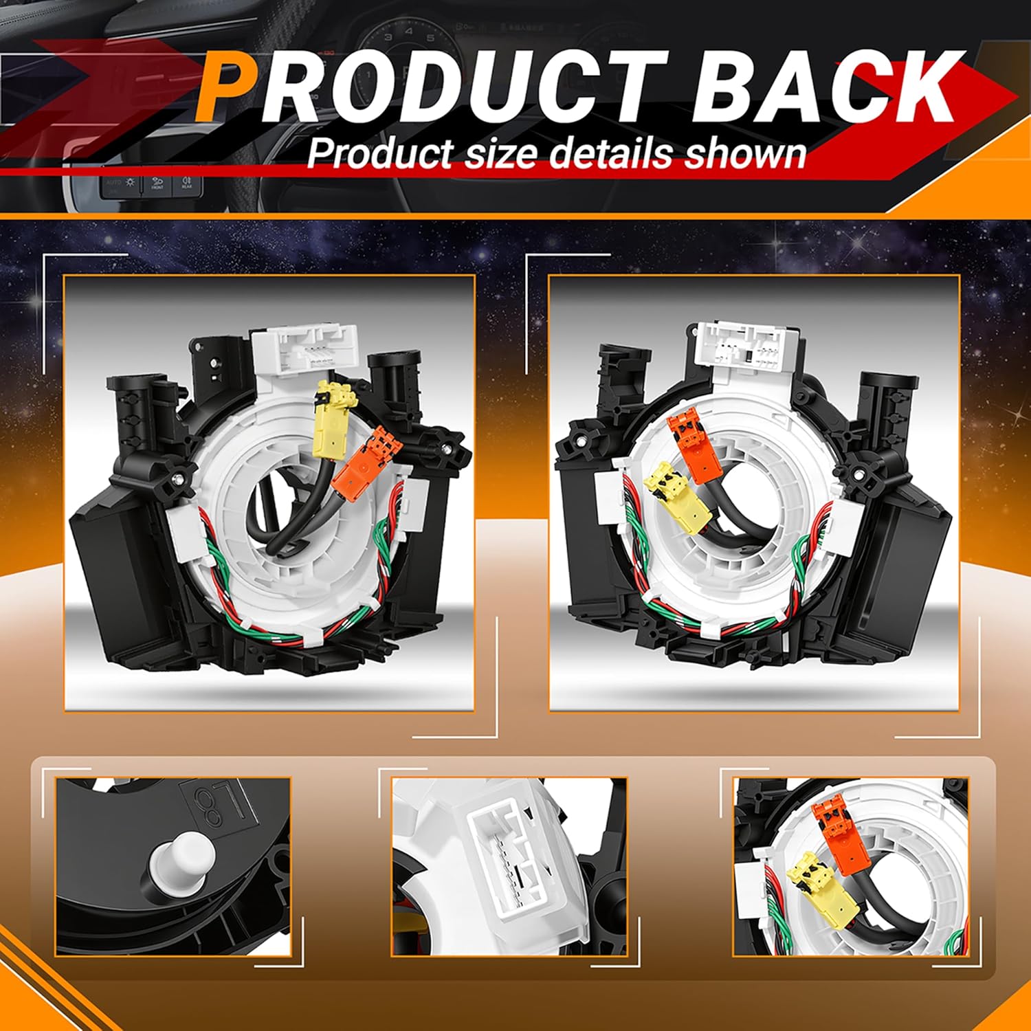 25567-ET025 Replacement 𝐂𝐥𝐨𝐜𝐤 𝐒𝐩𝐫𝐢𝐧𝐠 Wire for Nissan Titan 2004-2015,Rogue 2007-2015,Versa/Sentra 2007-2012,Murano 2003-2007,Maxima/Quest/350Z 2004-2009# B5567-CB66A 25567-5X00A