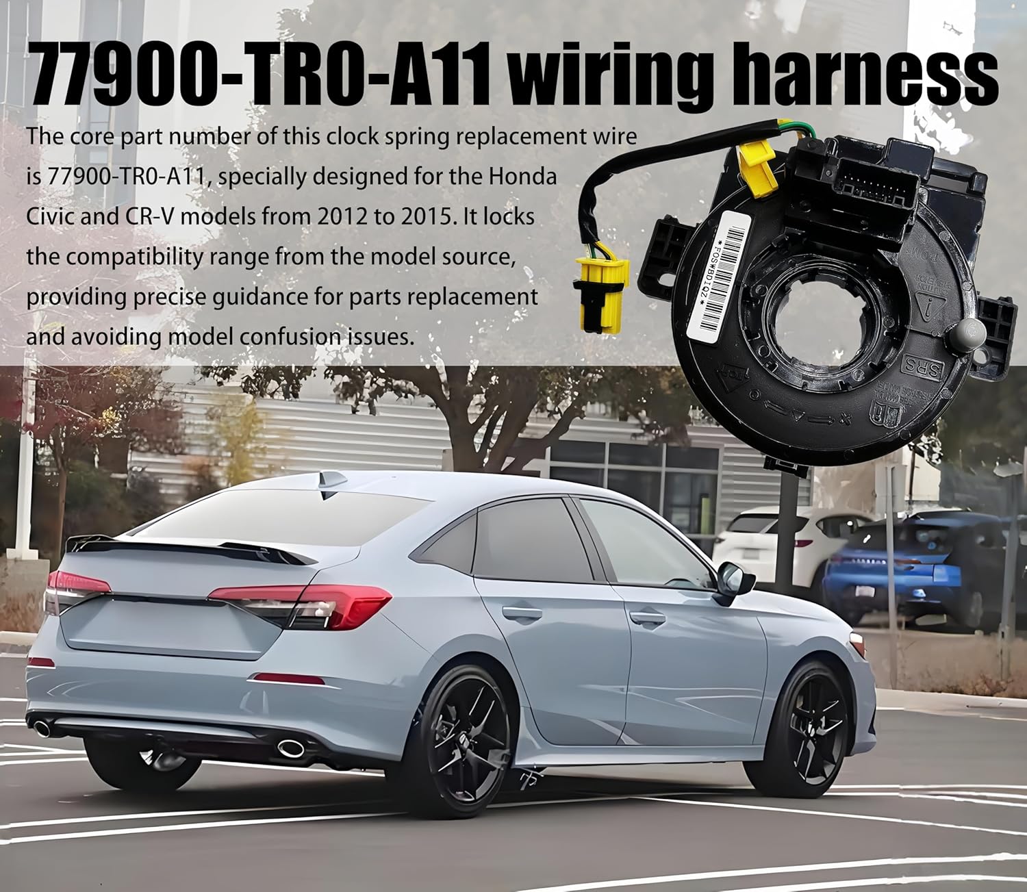 77900-TR0-A11 Wire Spring Compatible with Honda Civic & CR-V (2012–2015