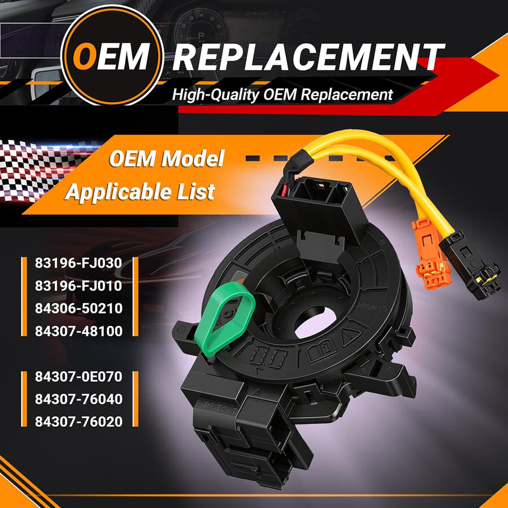 83196-FJ030 Replacement 𝐂𝐥𝐨𝐜𝐤 𝐒𝐩𝐫𝐢𝐧𝐠 for Subaru Outback/Legacy 2013-2020,Forester 2014-2018,Crosstrek 2013-2020, WRX 2015-2020, #83196-FJ010 84306-50210,𝟐 𝐘𝐞𝐚𝐫 𝐖𝐚𝐫𝐫𝐚𝐧𝐭𝐲