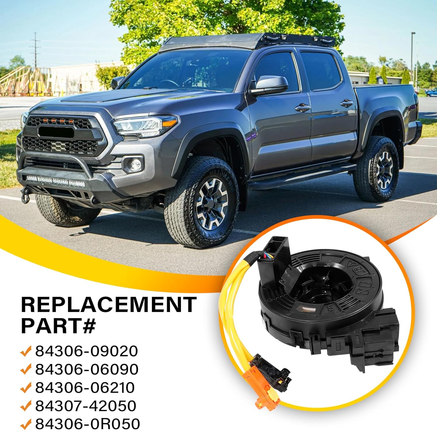 84306-09020 Replacement Wire for Toyota Camry 2012-2018, RAV4 2013-2018, Tacoma 2016-2022, Corolla 2014-2019, Highlander 2014-2019, Fits Part# 84306-06090 84306-06210/0R050