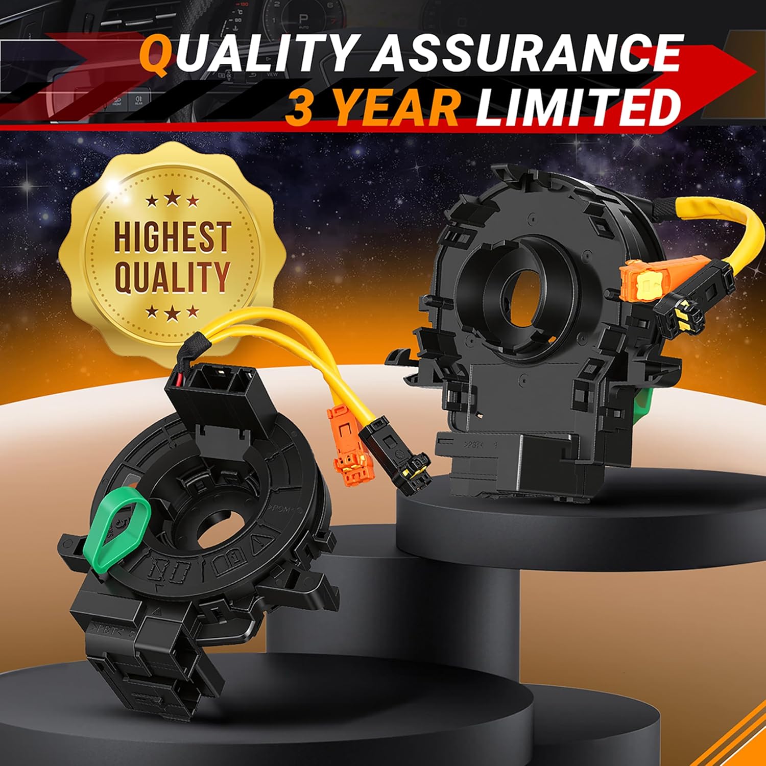 83196-FJ030 Replacement 𝐂𝐥𝐨𝐜𝐤 𝐒𝐩𝐫𝐢𝐧𝐠 for Subaru Outback/Legacy 2013-2020,Forester 2014-2018,Crosstrek 2013-2020, WRX 2015-2020, #83196-FJ010 84306-50210,𝟐 𝐘𝐞𝐚𝐫 𝐖𝐚𝐫𝐫𝐚𝐧𝐭𝐲